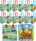 TINYMILLS Train Party Favor Bags Treat Bags Kids Birthday Party Goody Bags with Handles for Boys Girls, 12 Pack